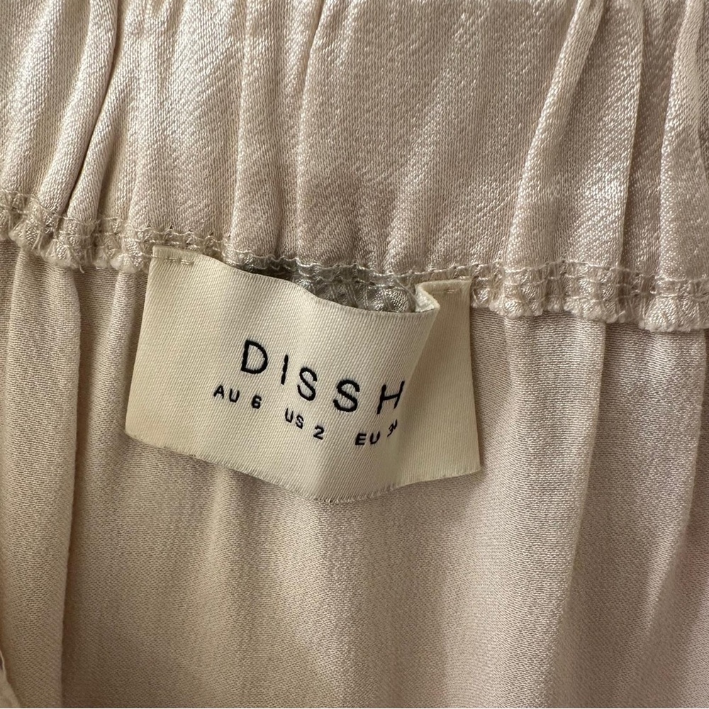 Dissh Matilda Pearl Satin Midi Skirt Size 2 - Picture 7 of 7